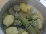 دولمة بطاطا وقرعة
