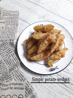 Foto resep Simple potato wedges