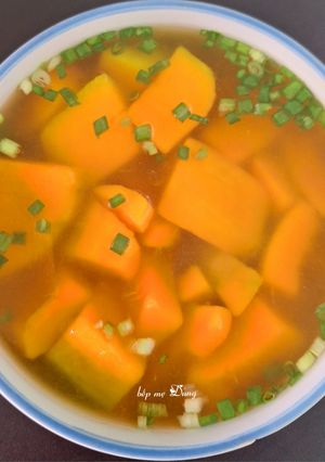 Hình của món Canh bí đỏ.