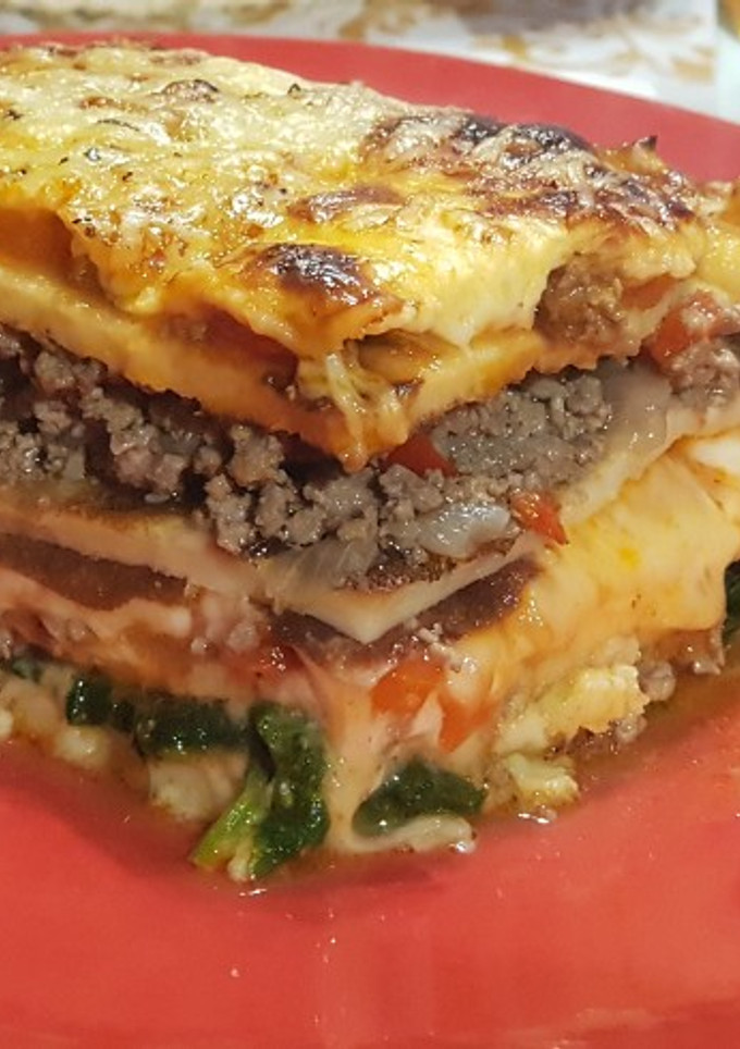 Una foto de Lasagna de panqueques