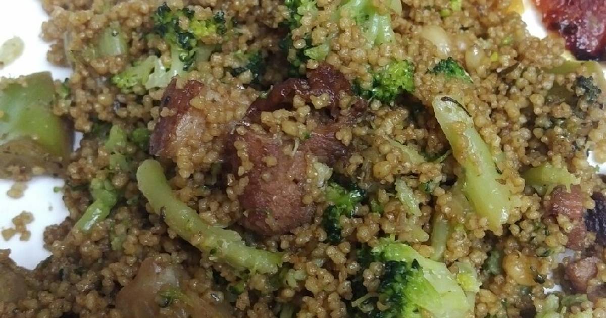 Couscous roasted pine nuts and Ham and Broccoli Recipe by skunkmonkey101 Cookpad