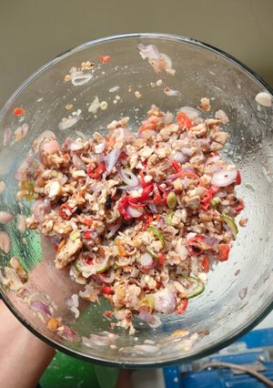 Foto resep Tempe Bakar Sambal Matah