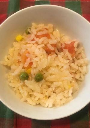 Una foto de Arroz con vegetales