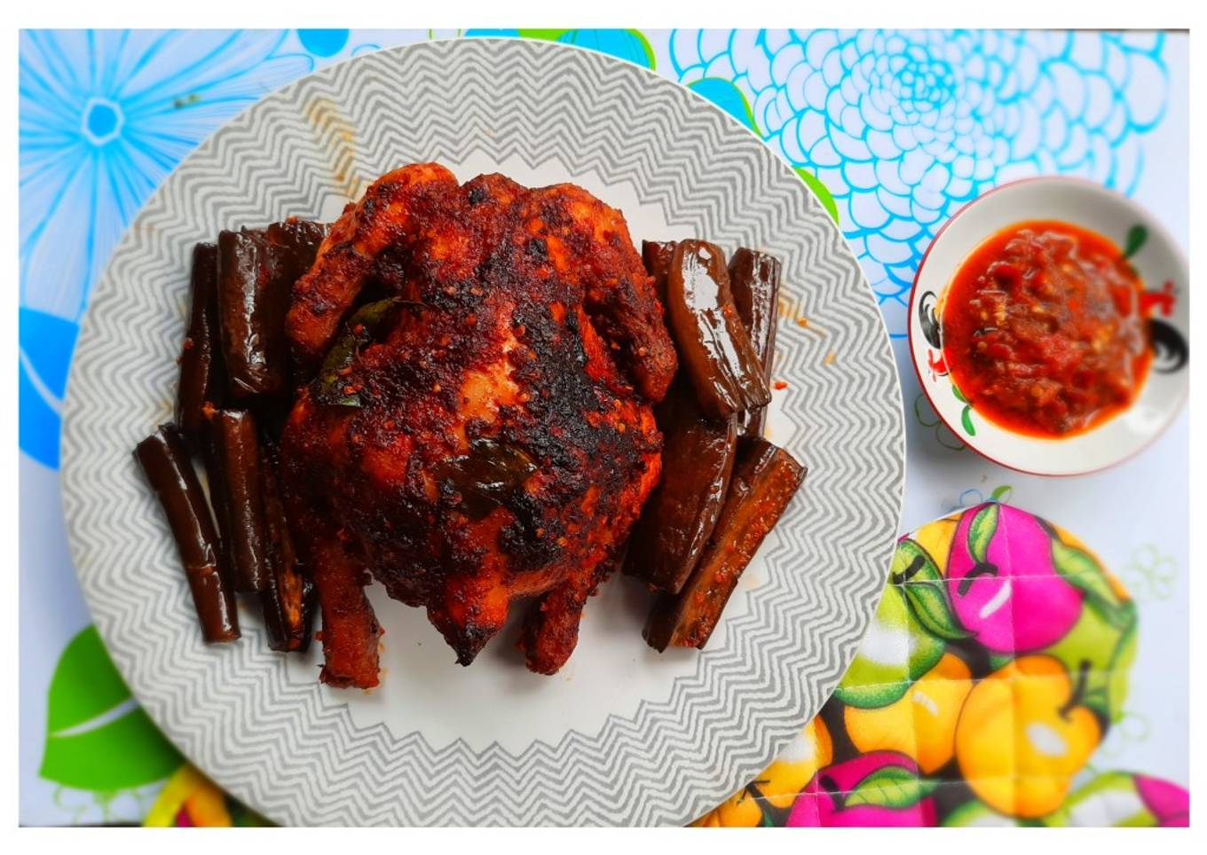 Ayam panggang bumbu merah