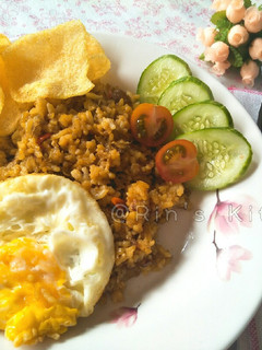 A picture of Nasi Goreng Kampung (Village-Style Fried Rice).