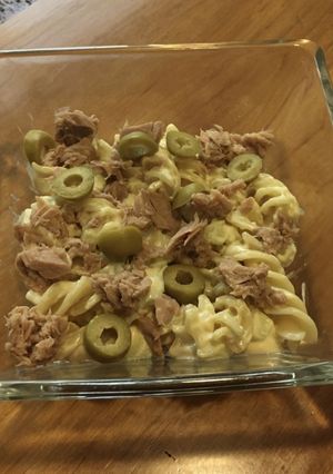 Una foto de Ensalada de fusilli y atún
