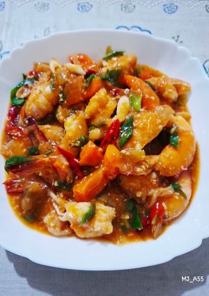 Foto resep Udang Saus Padang Pedas Nampol, Gurihnya Bikin Nambah Terus!