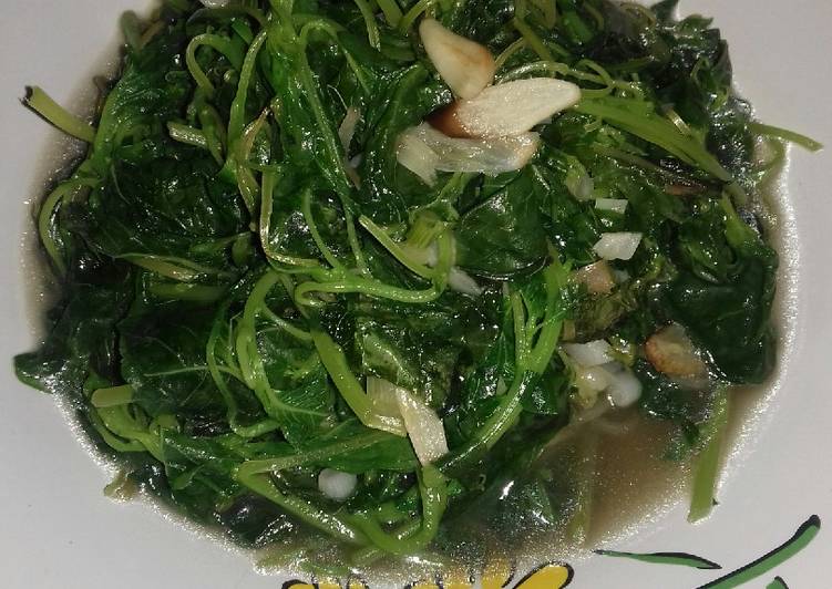 Tumis Bayam cepaàaat n enak 👍👍