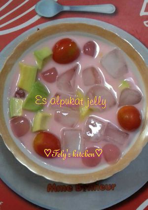 Foto resep Es alpukat jelly