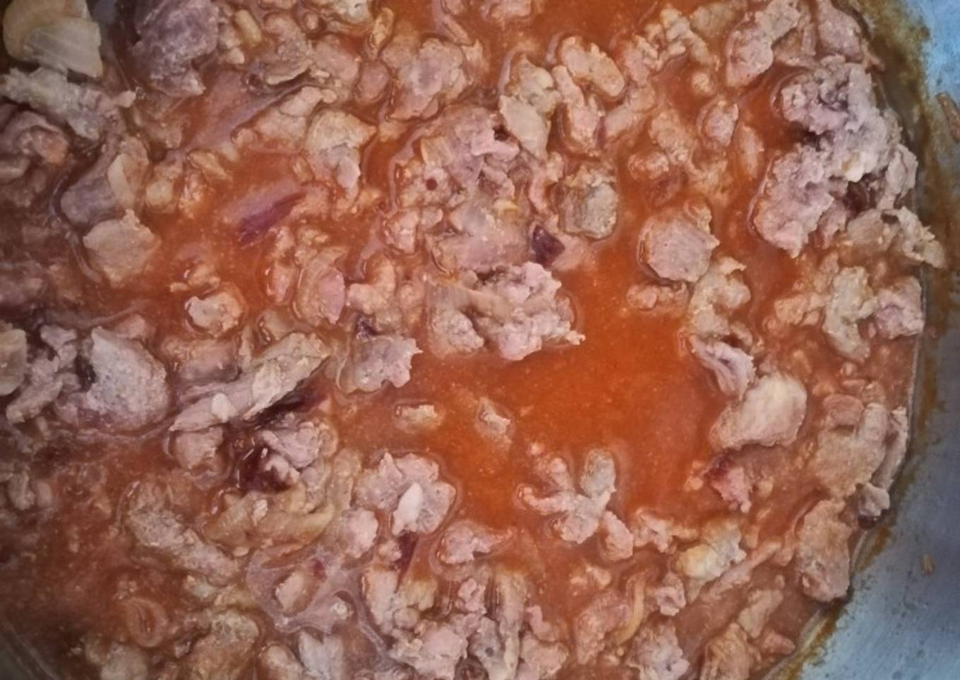 Carne en salsa cremosa de tomate y chipotle