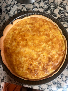 Una foto de Quiche de jamón York y queso en Thermomix