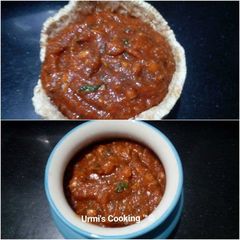 A picture of WoodApple or Baelfruit Chutney.