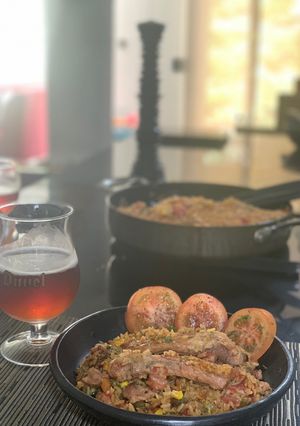 Una foto de Paella de Cerdo