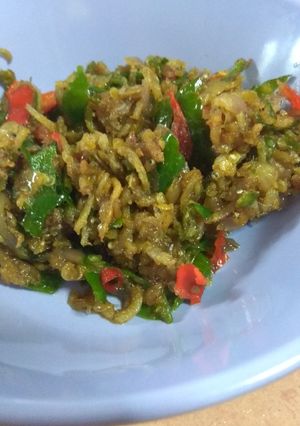 Foto resep Sambal hijau teri medan