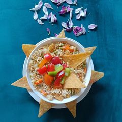 A picture of Veggie Doritos Rice Bowl.