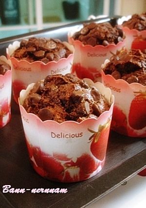 รูปของ Double Chocolate Banana Muffin