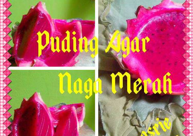 Puding Agar Naga Merah