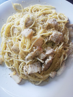 Una foto de Spaghettis Carbonara