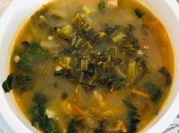 A picture of canh cải chua thịt băm