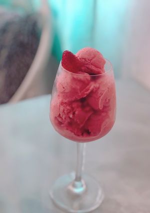 Hình của món Sorbet sữa chua dâu tây 🍓🍓.