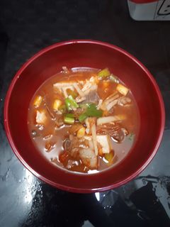 Foto resep Korean Kalbi Kimchi Soup