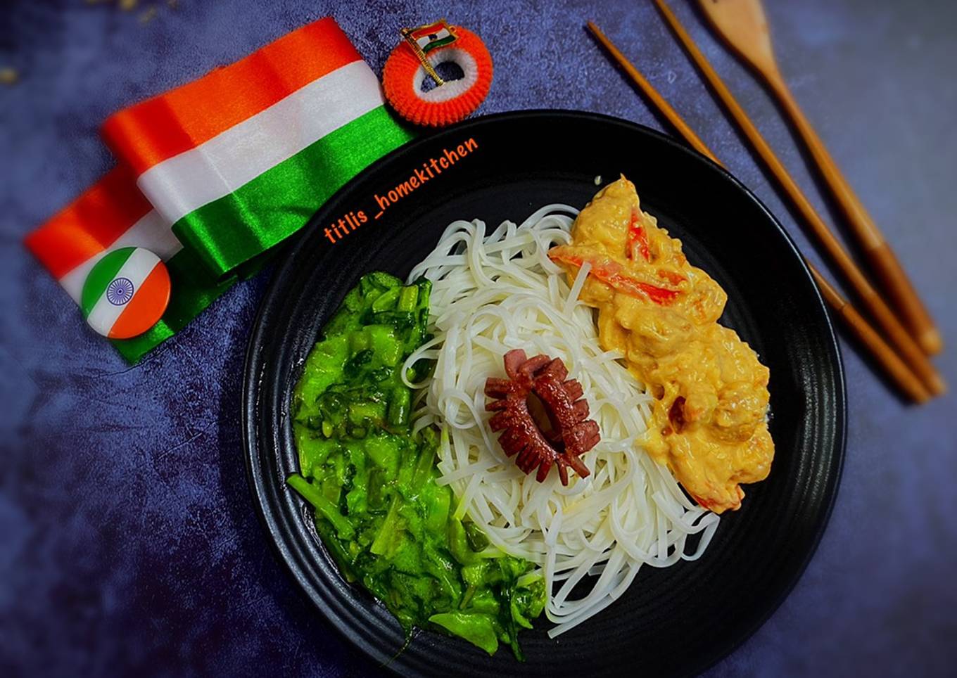 Shrimp Rice Noodles with stir fried vegetables