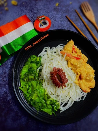 Simple Way Make Recipe Shrimp Rice Noodles with stir fried vegetables that is Delicious, Addictive}