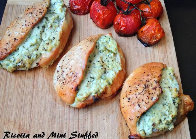 Ricotta and Mint Stuffed Chicken Breast