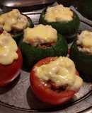 Zapallitos y Tomates rellenos