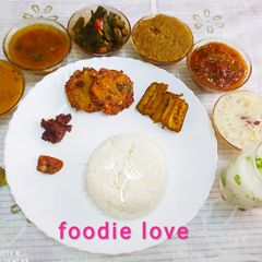 A picture of Veg meals - Andhra style.