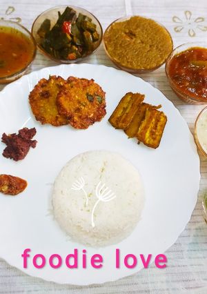 A picture of Veg meals - Andhra style.