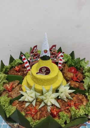 Foto resep Nasi kuning tumpeng Merdeka