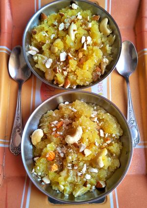 A picture of Moong Dal Halwa.