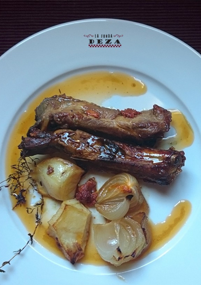 Una foto de Costillas de cerdo con cerveza