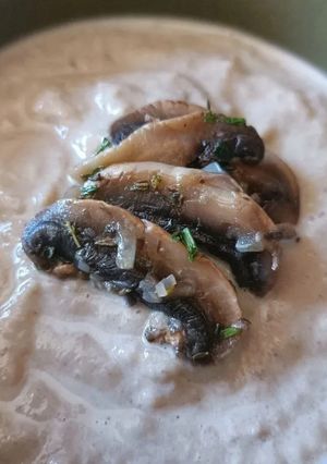 Une photo de 🍄Sauce aux queues de champignons (antigaspi)