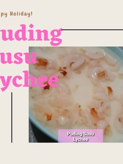 Foto resep Puding Susu Lychee