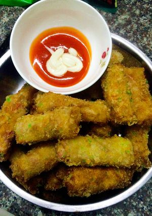 Hình của món Chả giò trái cây.