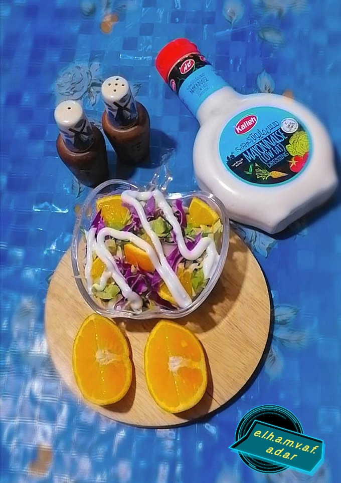 عکسی از دستور سالاد کاهو و میوه