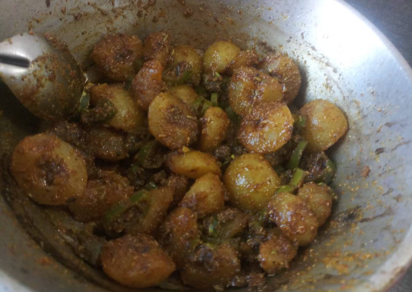 Stir fried amla and green chillies