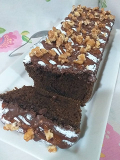 Una foto de Brownie de remolacha o beterraga