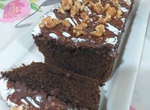 Una foto de Brownie de remolacha o beterraga