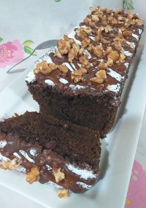 Una foto de Brownie de remolacha o beterraga