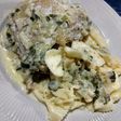 Pollo en salsa crema de verdeo