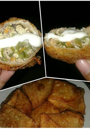 Foto resep Kulit Pangsit Isi Daging Sayur Mayo