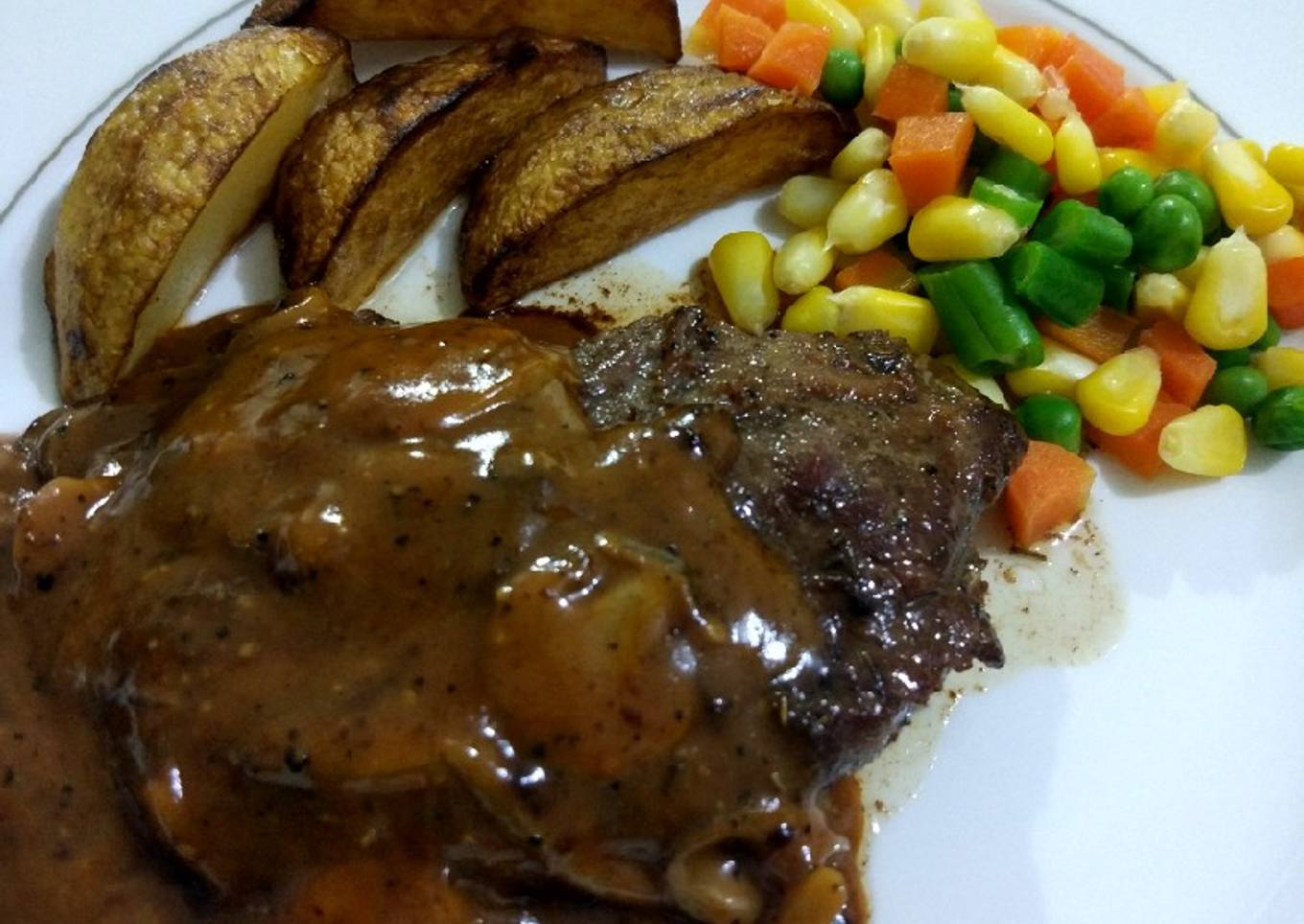 Beef Steak Blackpepper Sauce