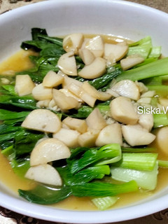 Foto resep Kailan Cah Bakso Ikan