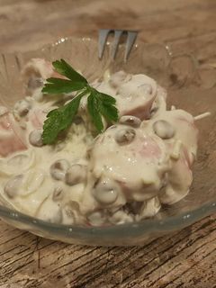 Virslis lencsesaláta recept fotója