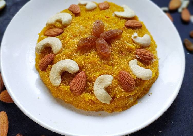 Recipe of Award-winning Kesari Suji halwa