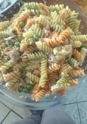 A picture of Tuna Pasta Salad with Rotini – Quick and Easy.