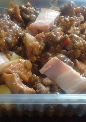 Una foto de Lentejas a la española